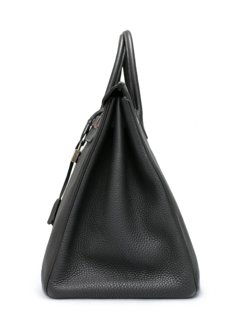 Birkin 40 noir HERMES cuir Togo