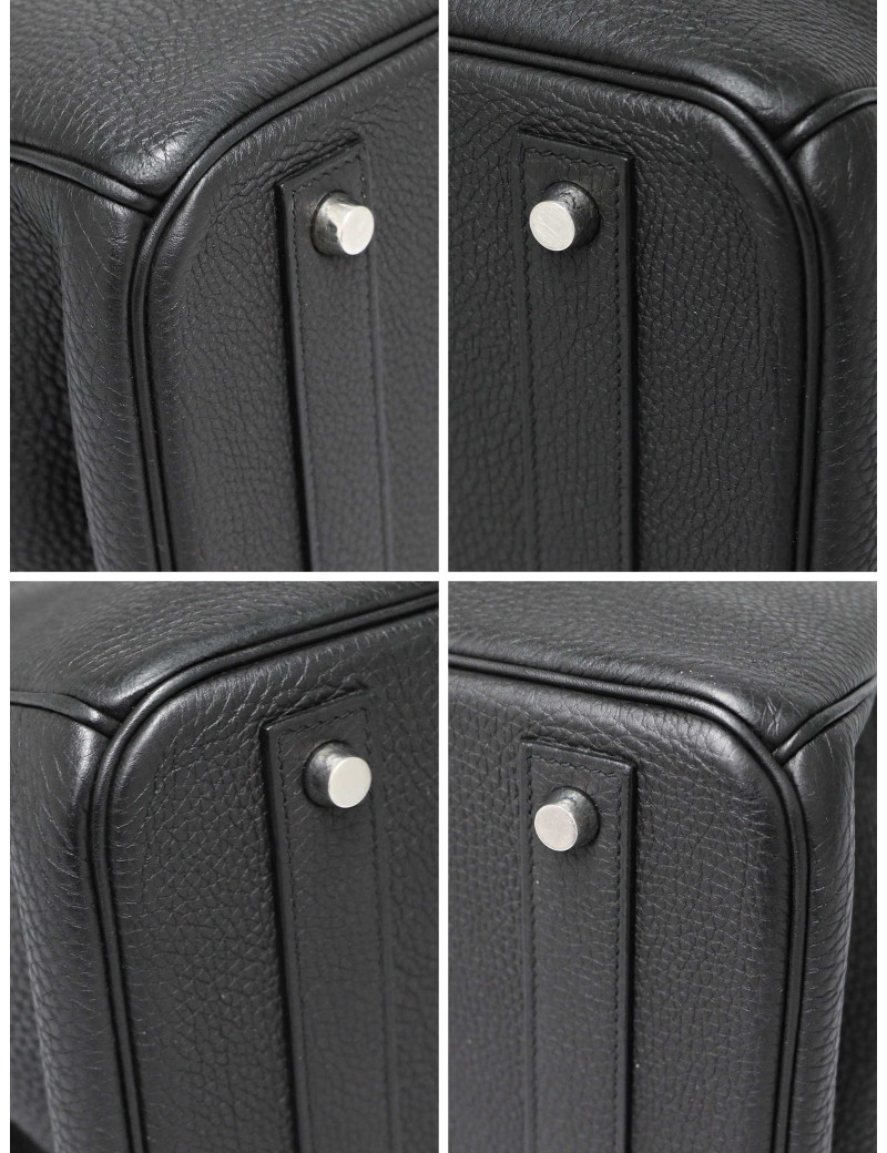 Birkin 40 noir HERMES cuir Togo