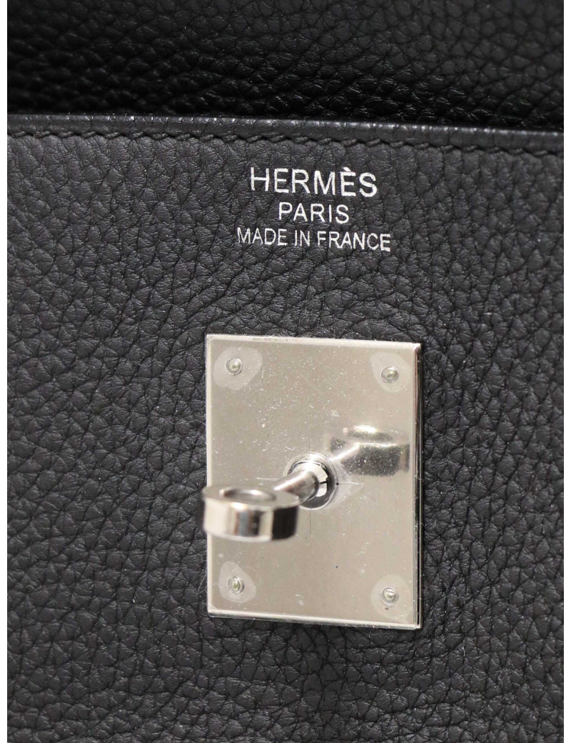 Birkin 40 noir HERMES cuir Togo