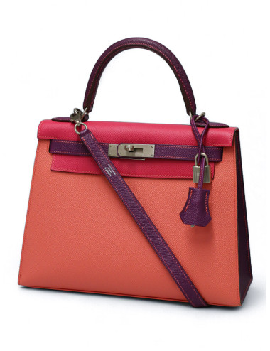 Kelly tricolore 28 HERMES epsom sellier