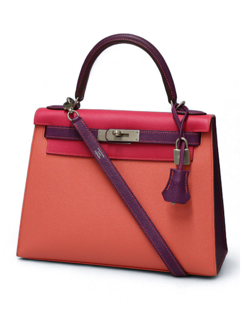 Tricolore Kelly 28 Hermès epsom sellier