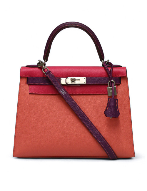 Tricolore Kelly 28 Hermès epsom sellier