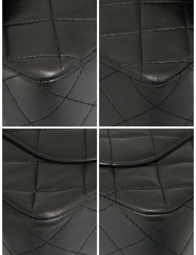 Timeless CHANEL cuir d'agneau noir