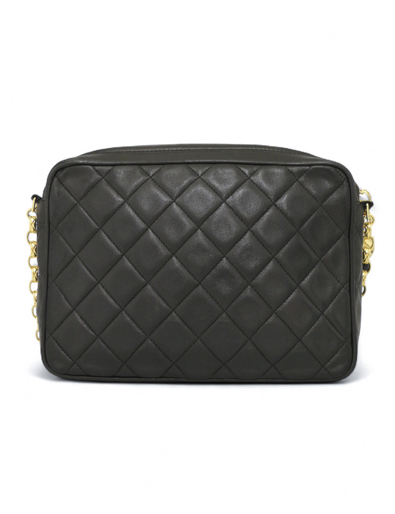 Sac Caméra Chanel vintage cuir d'agneau