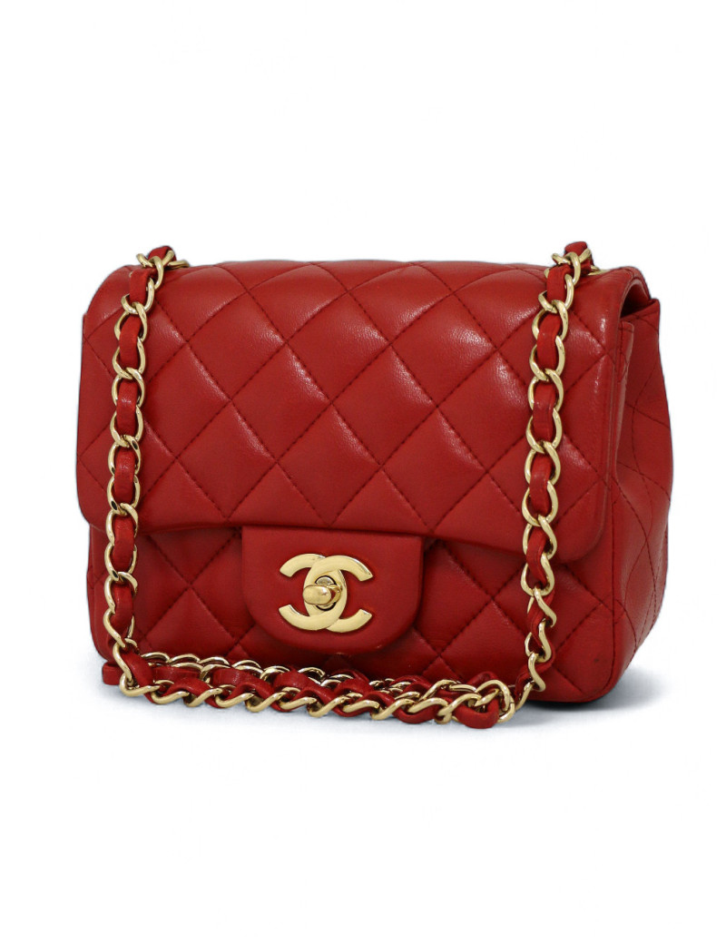 Mini matelassé 17 Chanel rouge