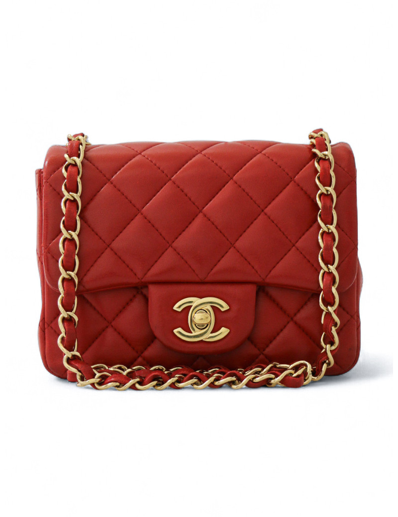 Mini matelassé 17 Chanel rouge