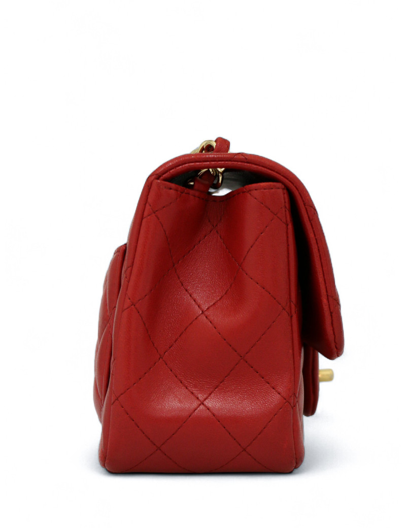 Mini matelassé 17 Chanel rouge