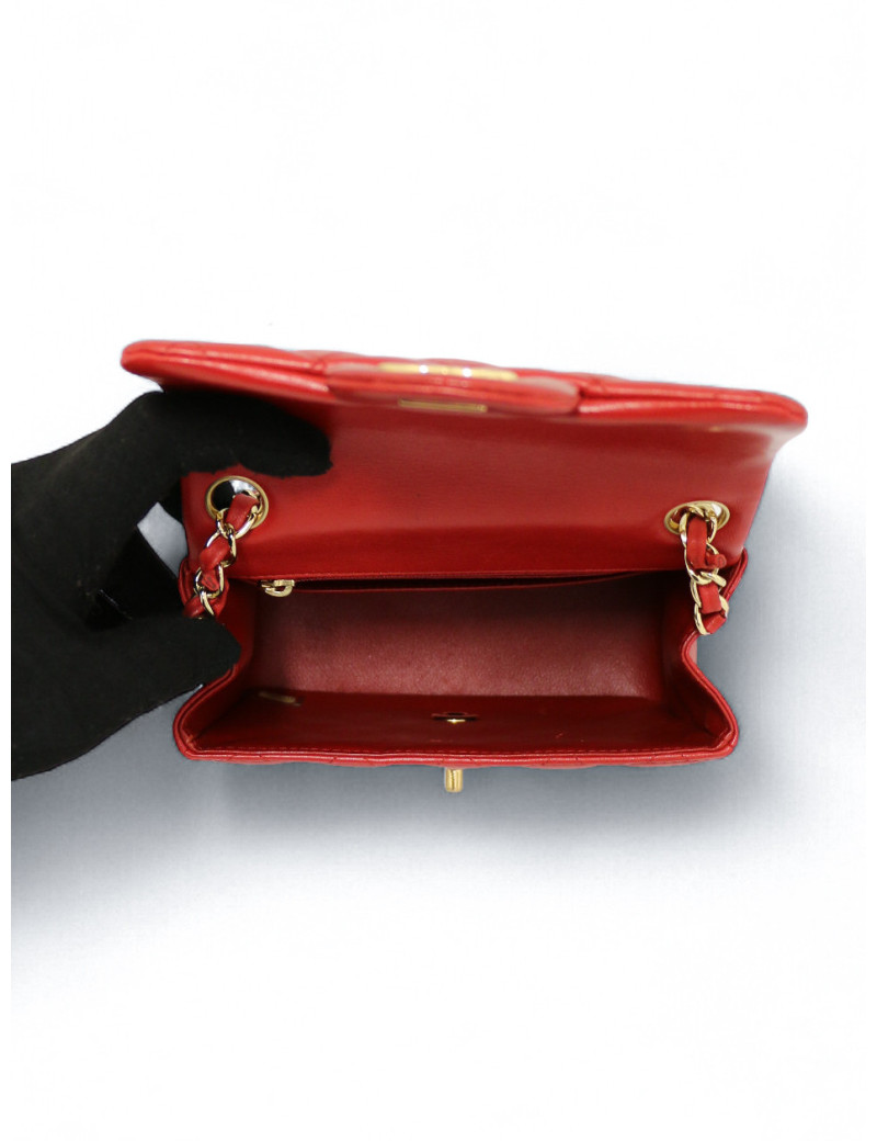 Mini matelassé 17 Chanel rouge