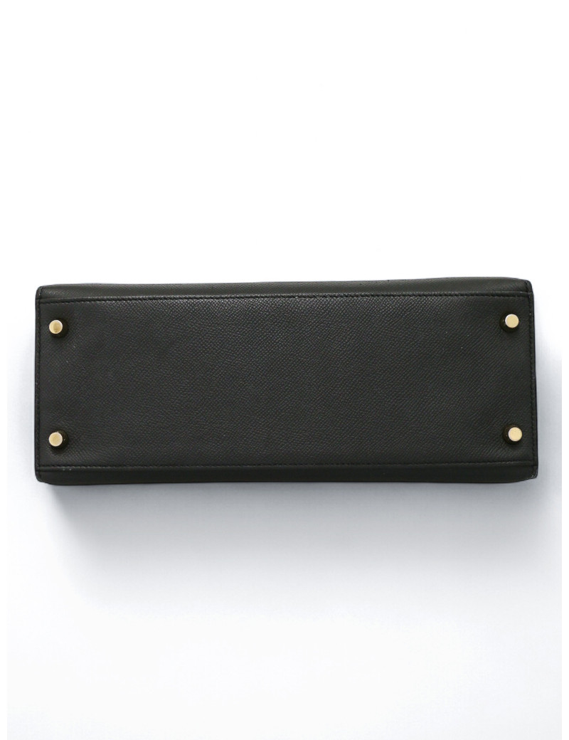 Kelly 28 noir Hermès epsom