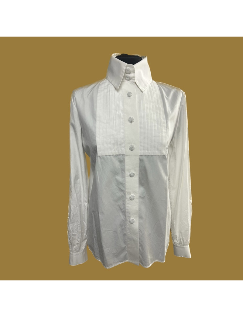 Blouse CHANEL T36 coton blanc