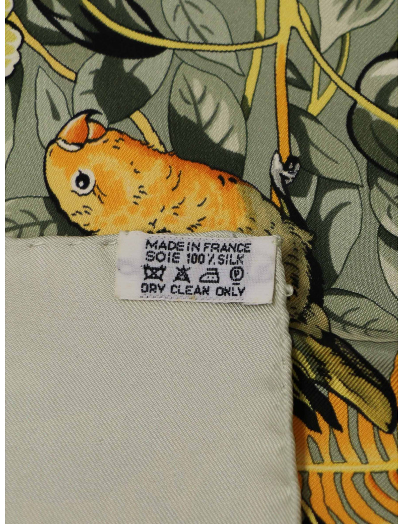 Carré Hermès Jungle Love vert clair