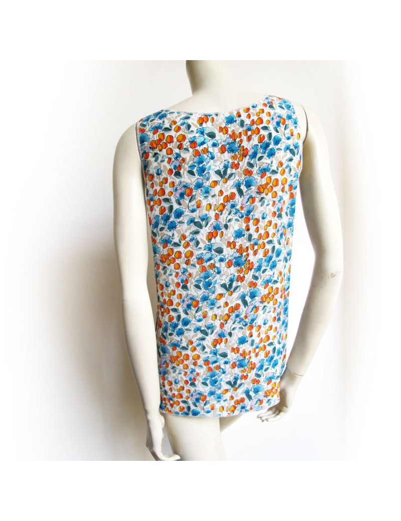 Top en soie DG imprimé floraux