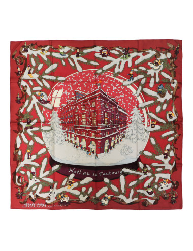 Rare Carré Hermès Noël au 24 Faubourg