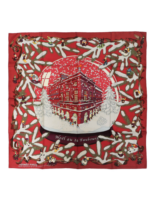 Rare Carré Hermès Noël au 24 Faubourg