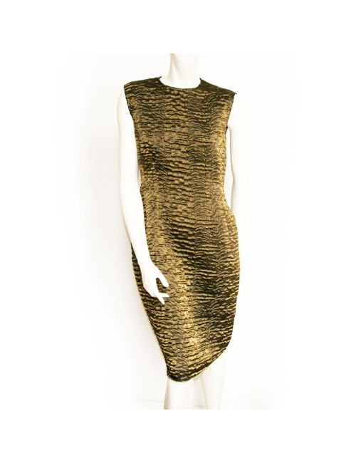 Robe du soir LANVIN doré stretch T38