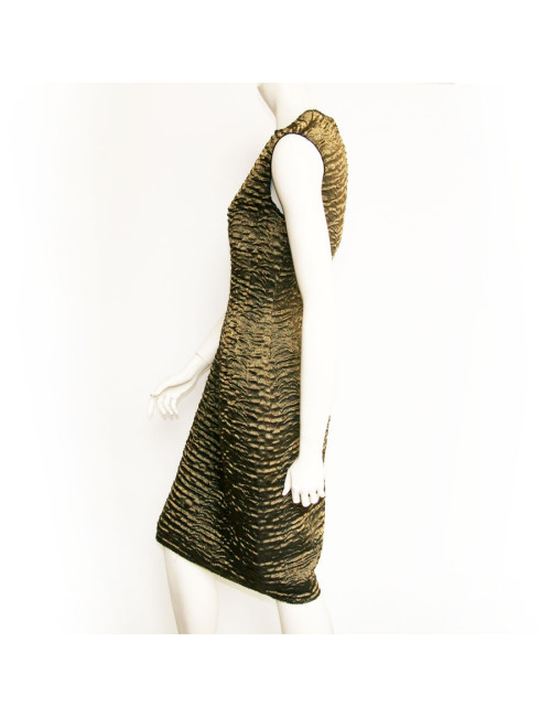 Robe du soir LANVIN doré stretch T38