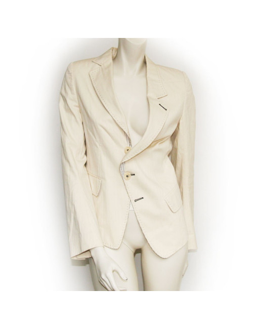 Veste blanc cassé ANN DEMEULEMEESTER T36