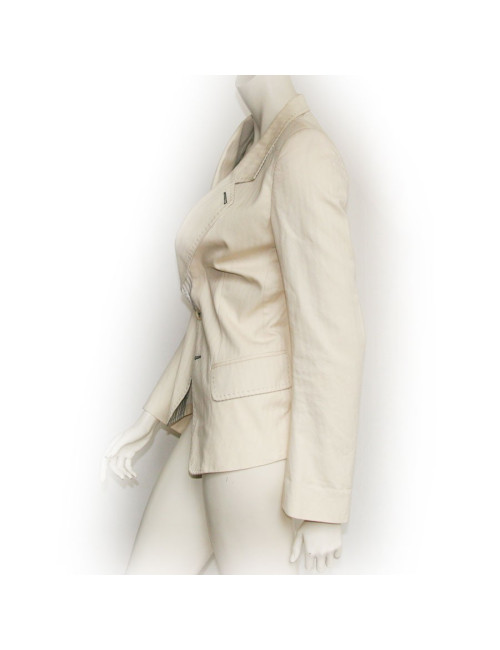 Veste blanc cassé ANN DEMEULEMEESTER T36