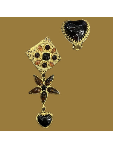 Boucles d'oreilles Dragon Marguerite de Valois