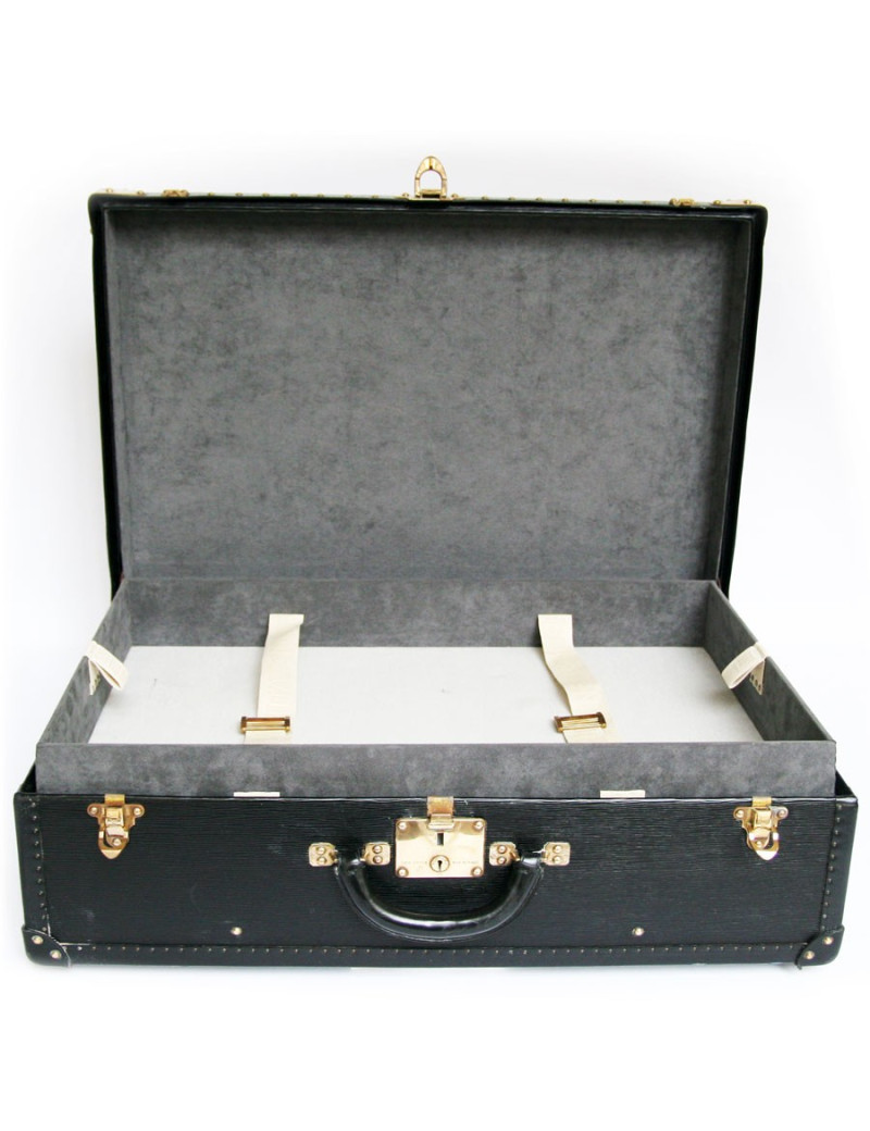 valise LOUIS VUITTON en cuir épi noir