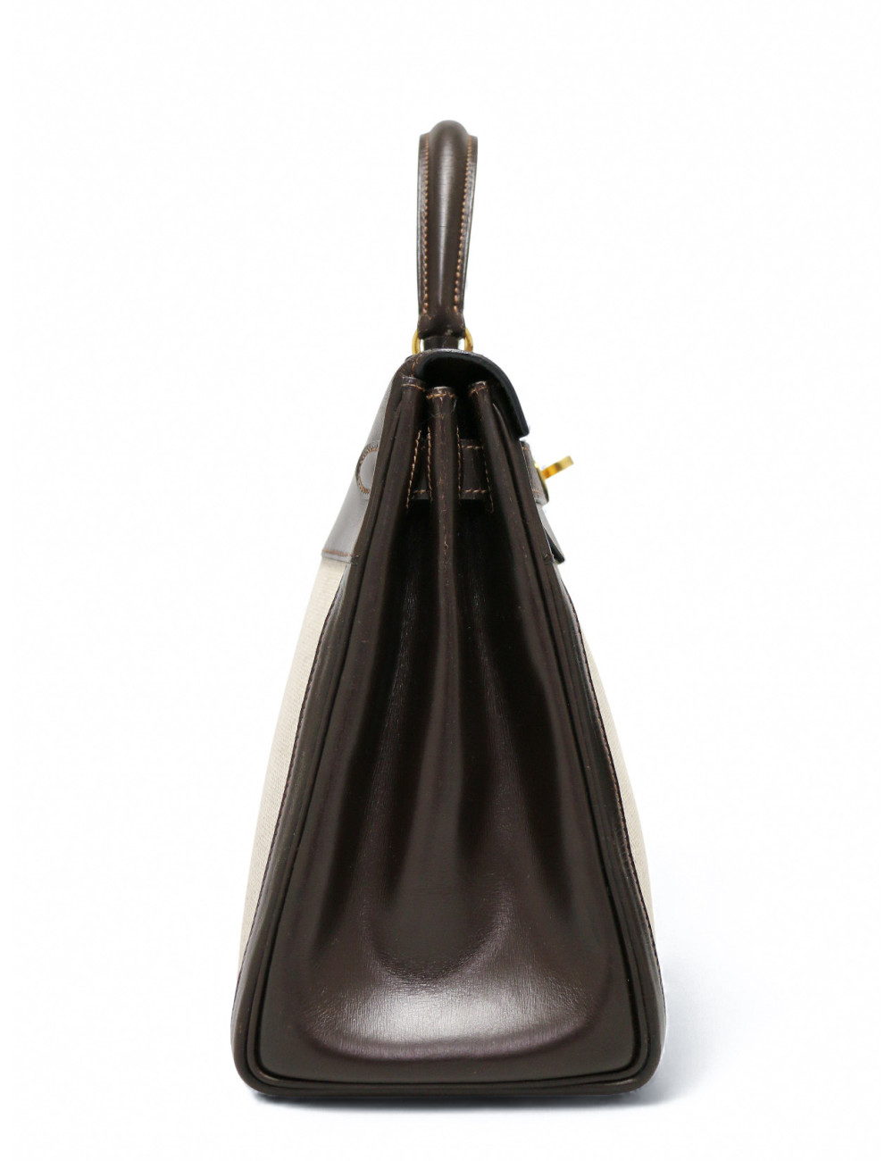 Kelly 28 toile et cuir Hermès