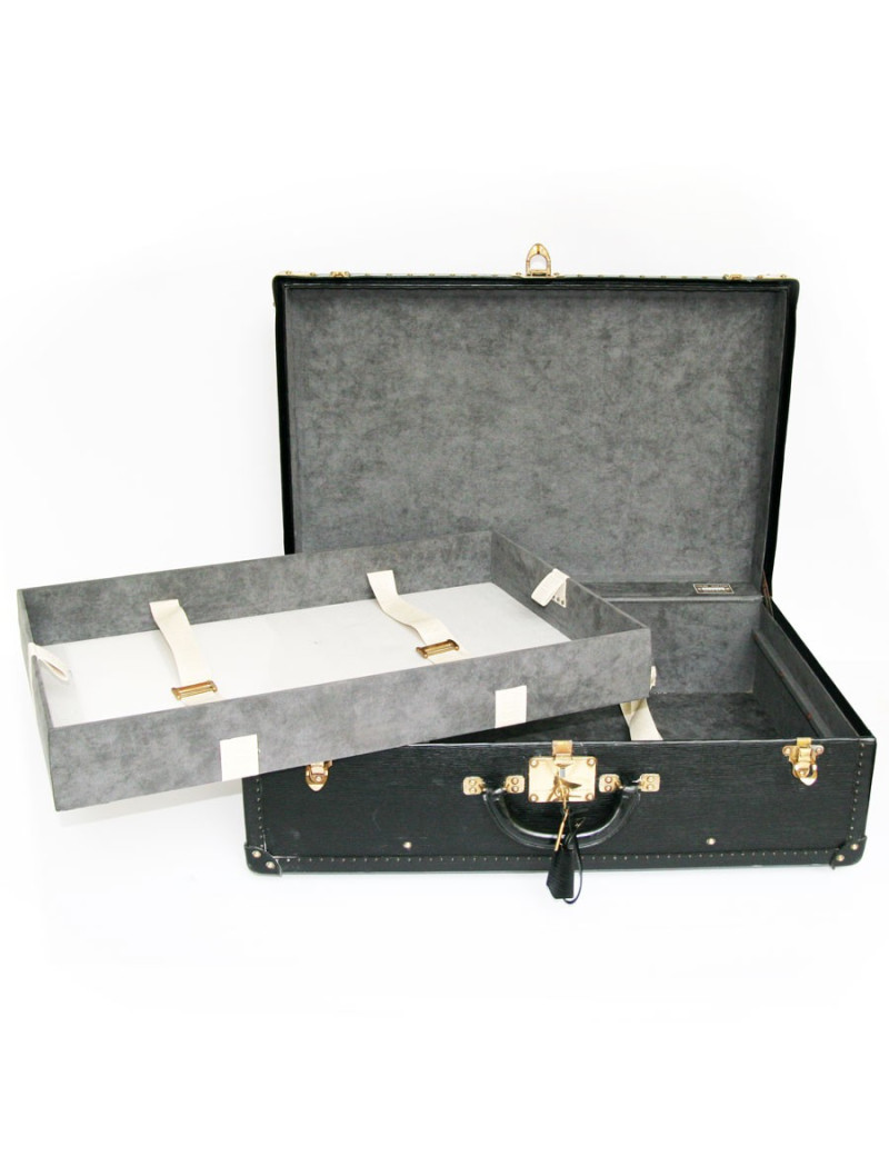 valise LOUIS VUITTON en cuir épi noir