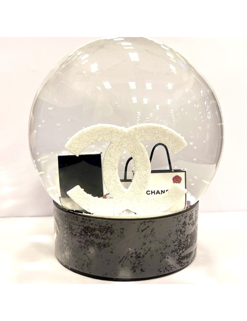 Boule a neige CC sacs blancs CHANEL