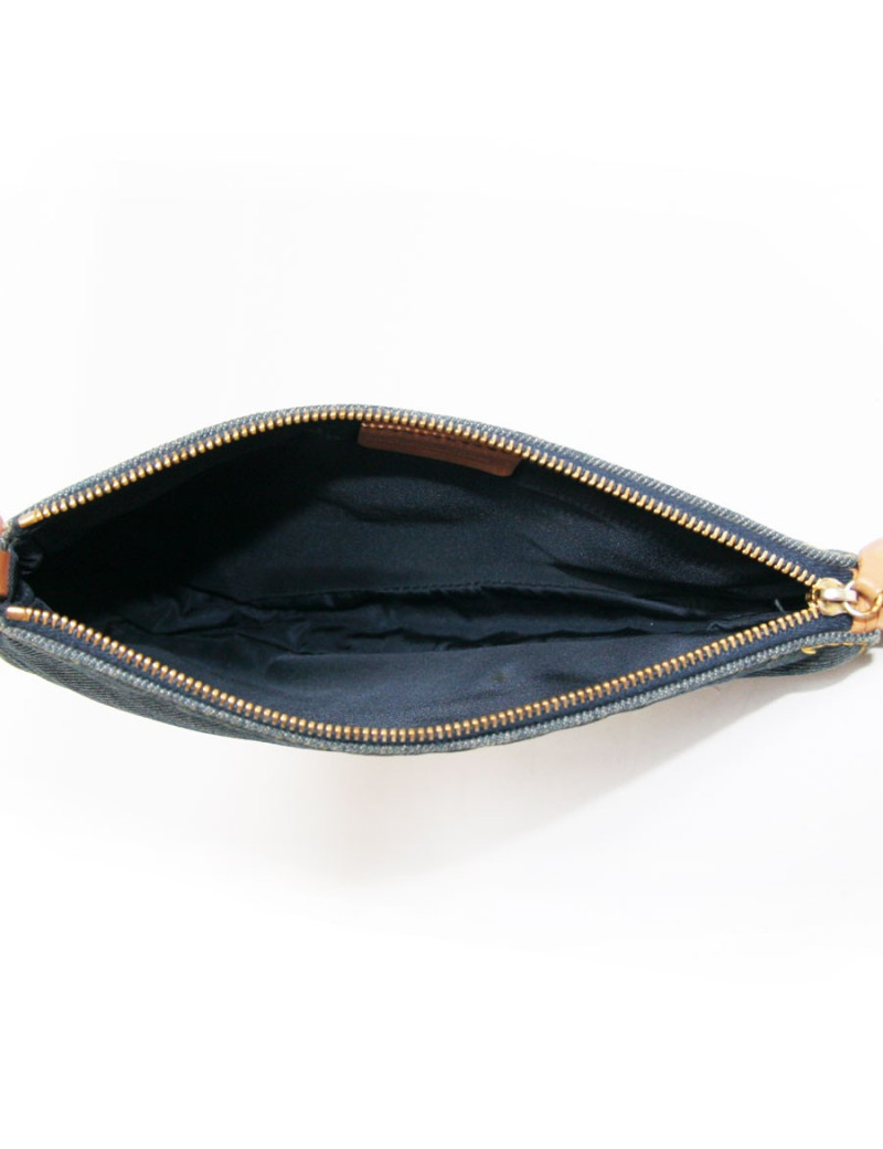 Sac selle CHRISTIAN DIOR en jean bleu