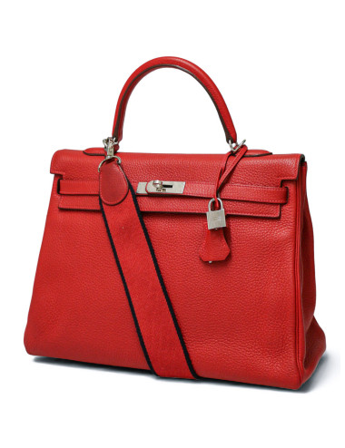 Sac Hermès Kelly 35 rouge casaque