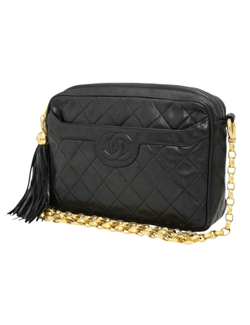 Sac Camera vintage Chanel chaine dorée