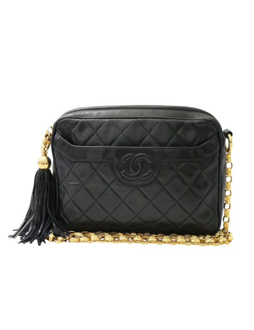 Sac Camera vintage Chanel chaine dorée