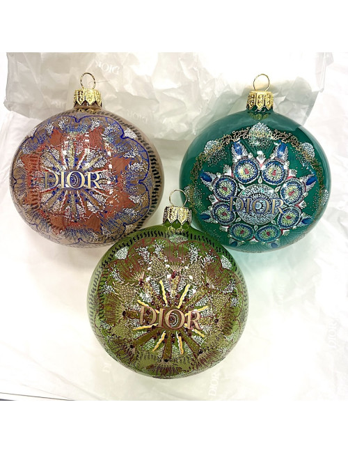 Boules de Noël Dior multicolores