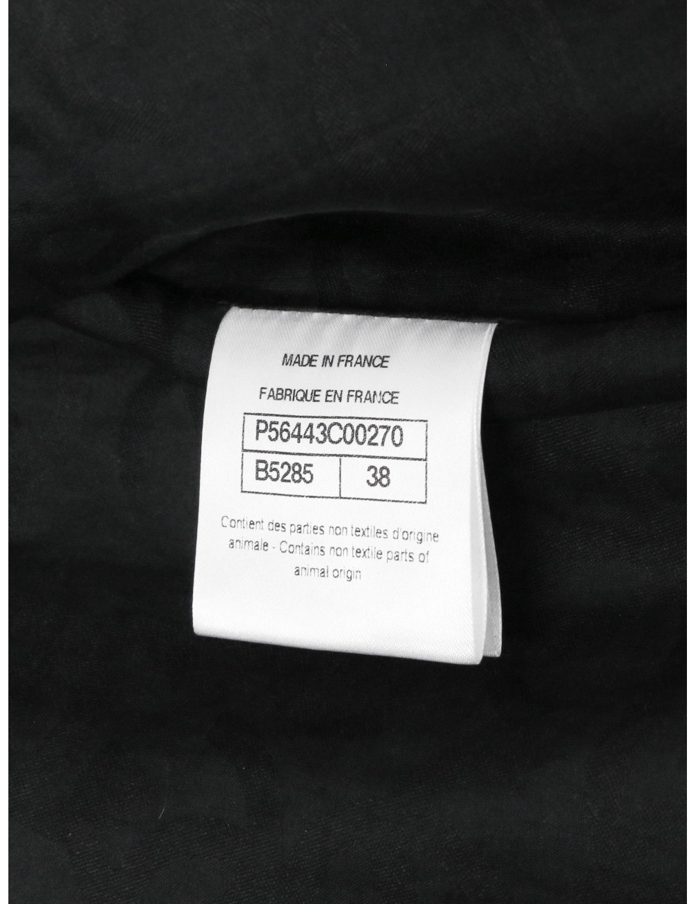 Veste CHANEL T38 cuir de veau fils multicolores