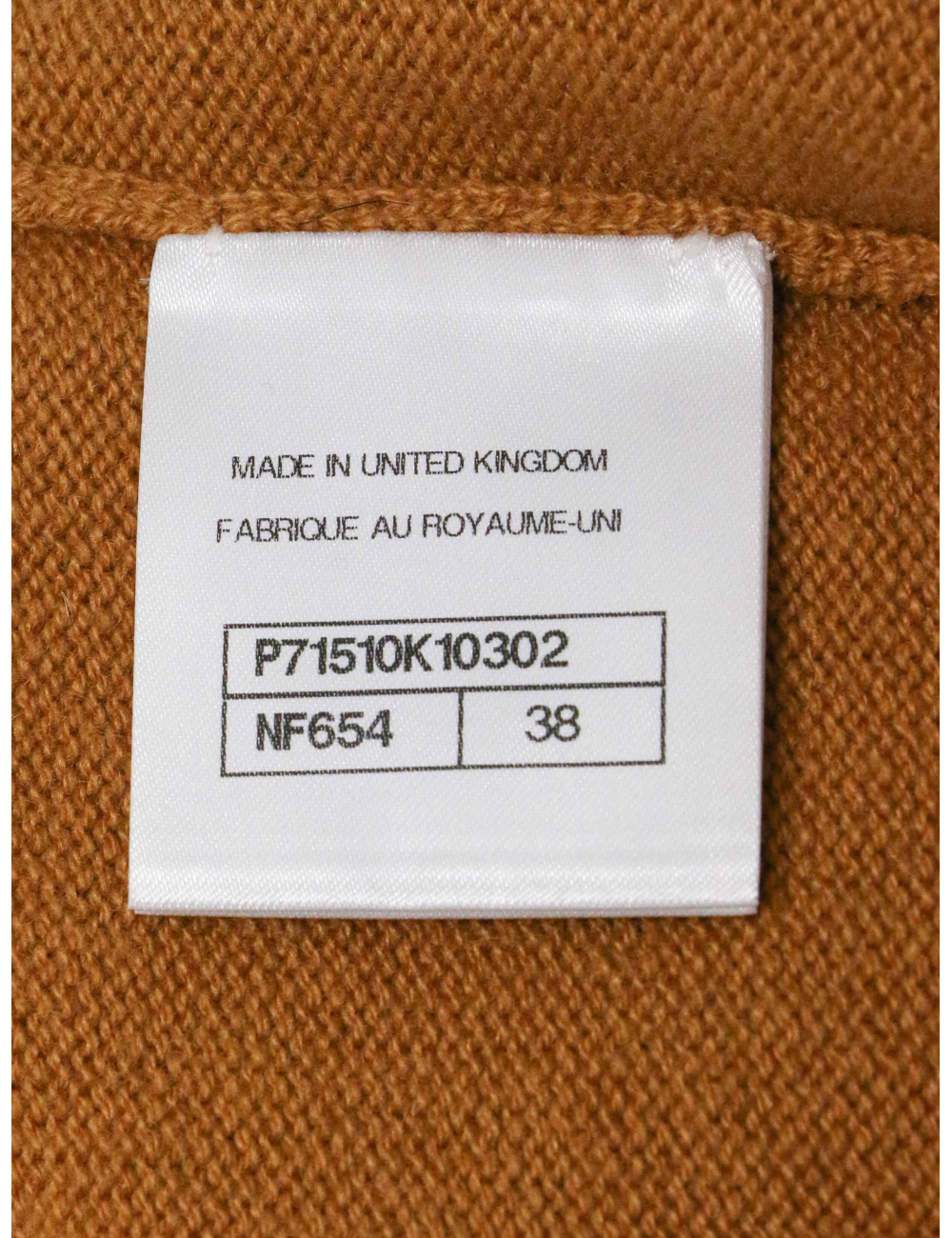 Long gilet CHANEL T 38 cachemire bicolore