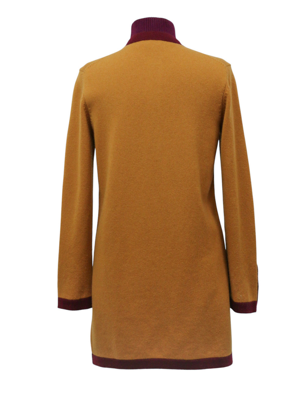 Long gilet CHANEL T 38 cachemire bicolore