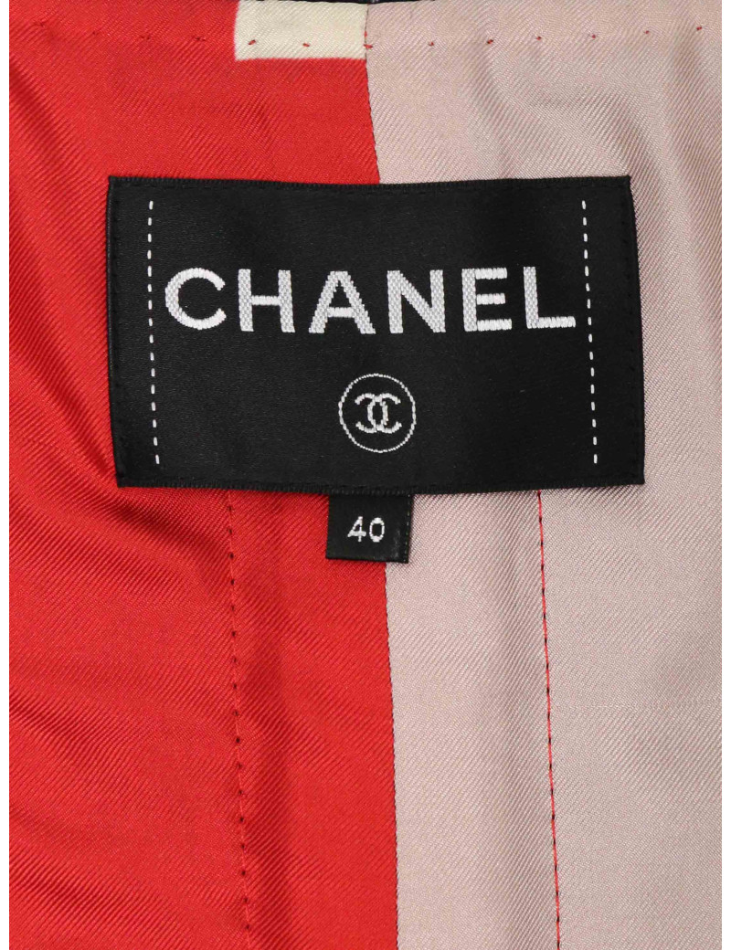 Petite veste Chanel noire 2019 T40 lama et laine