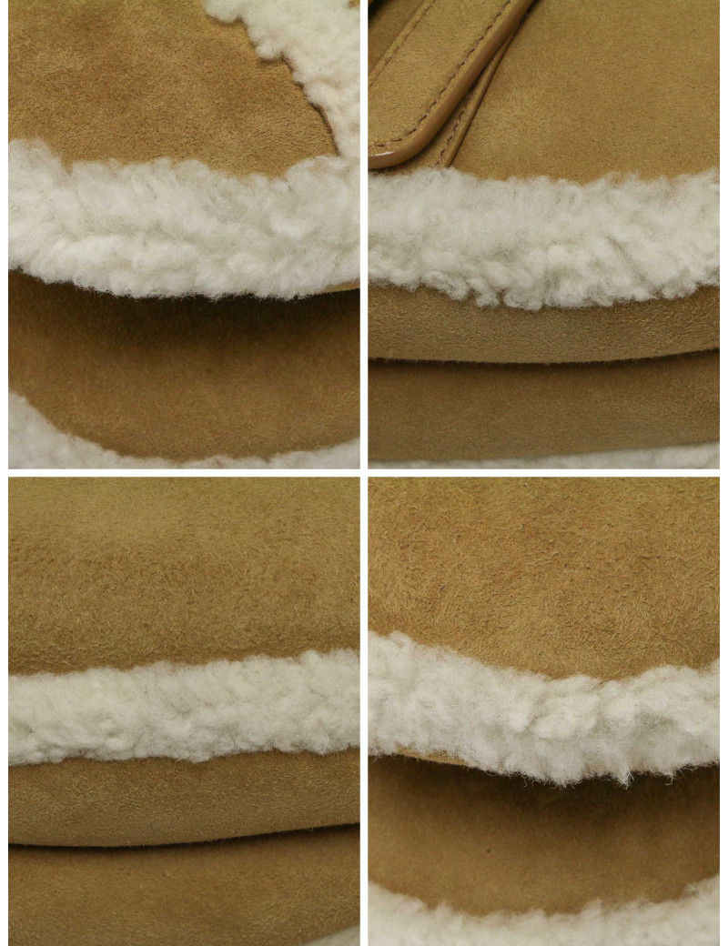 Sac Saddle mouton Dior beige