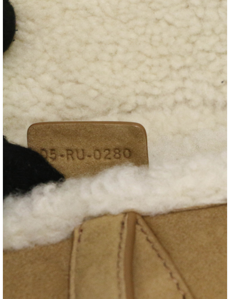 Sac Saddle mouton Dior beige
