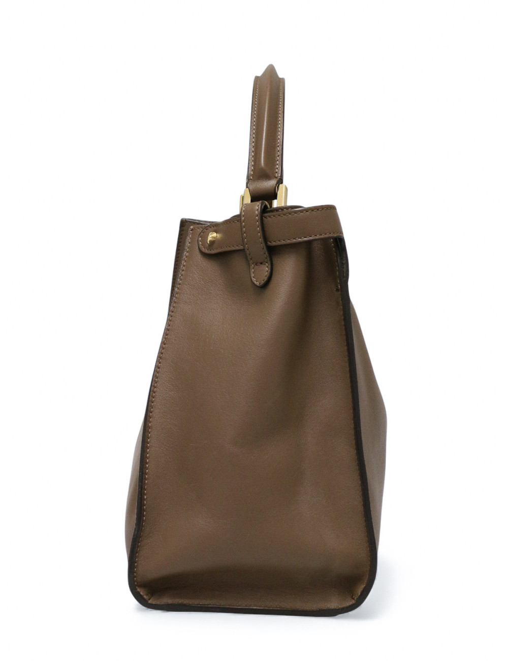 Peekaboo X-Lite Fendi en cuir taupe livré dans son dustbag Fendi.