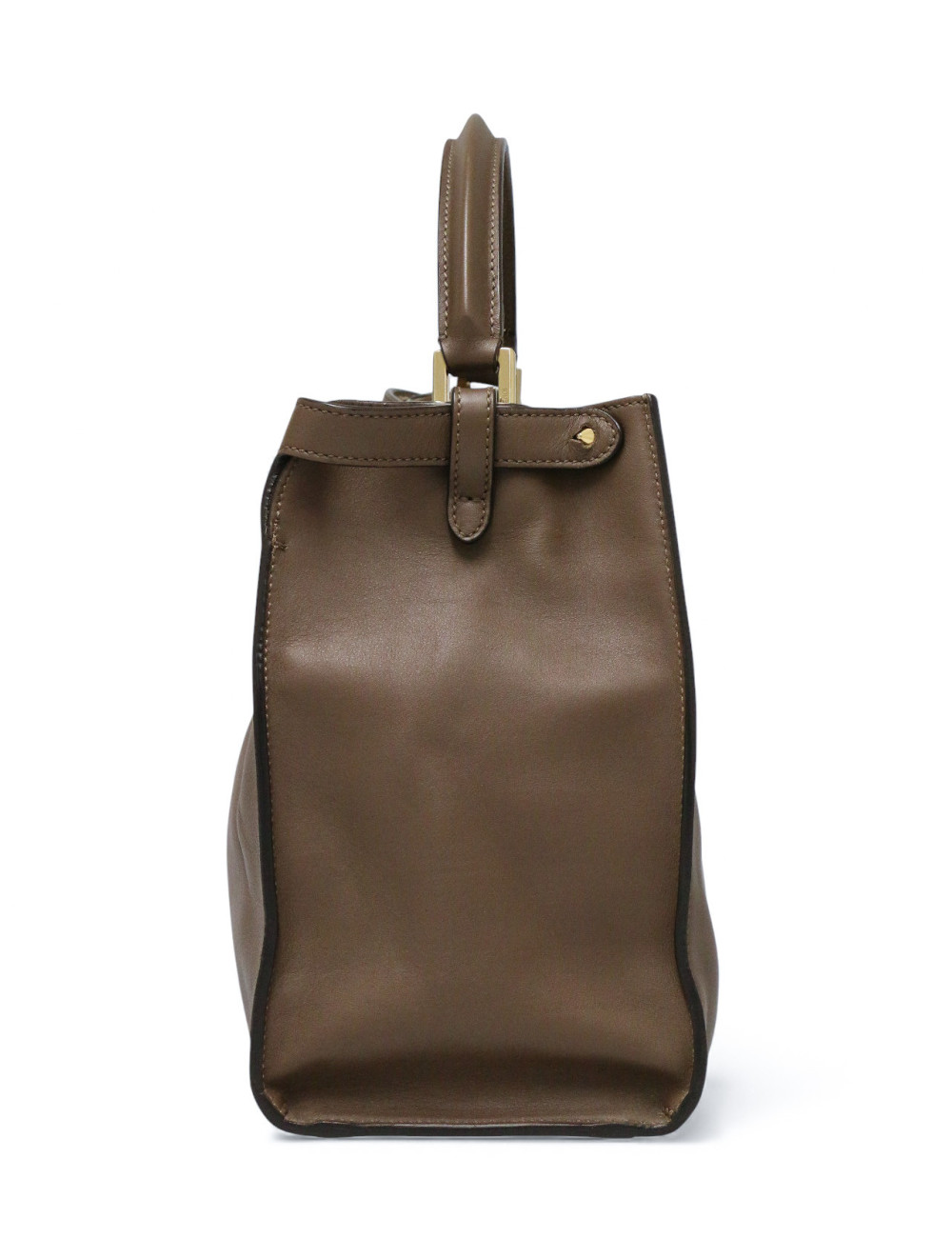 Peekaboo X-Lite Fendi en cuir taupe livré dans son dustbag Fendi.