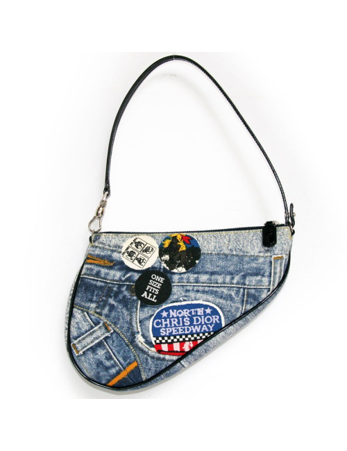Sac selle Christian dior imprimé jean