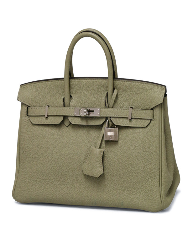 Sac Hermès Birkin 25 togo sauge