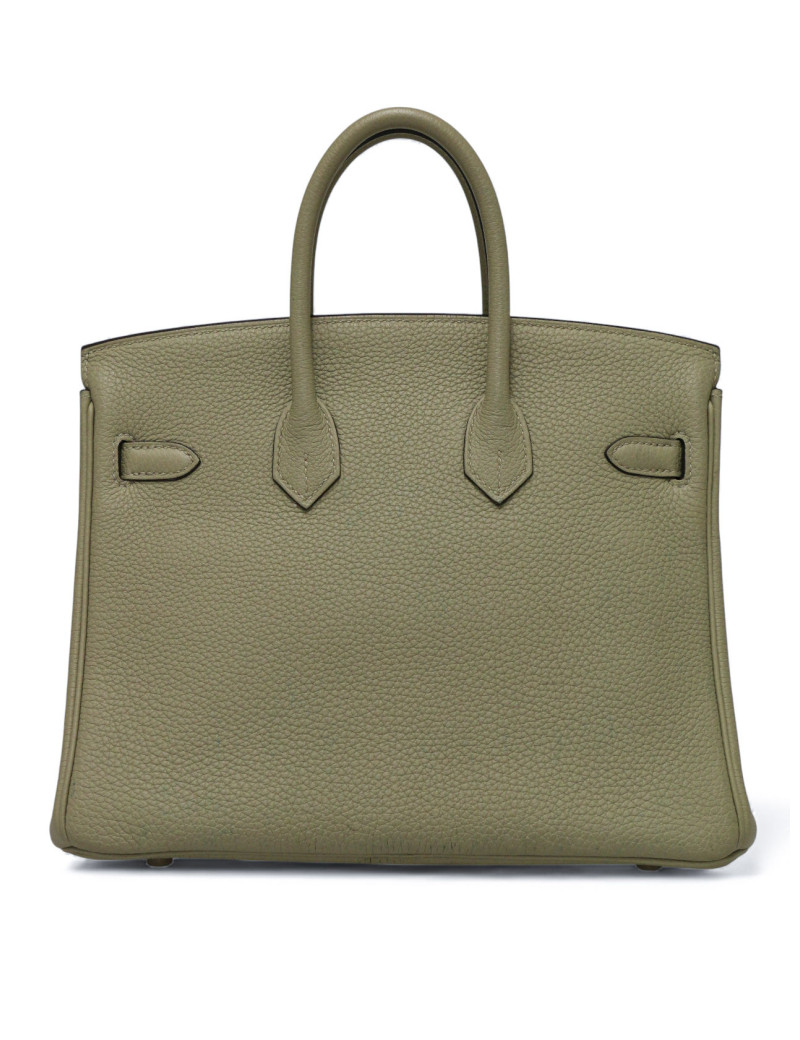 Sac Hermès Birkin 25 togo sauge