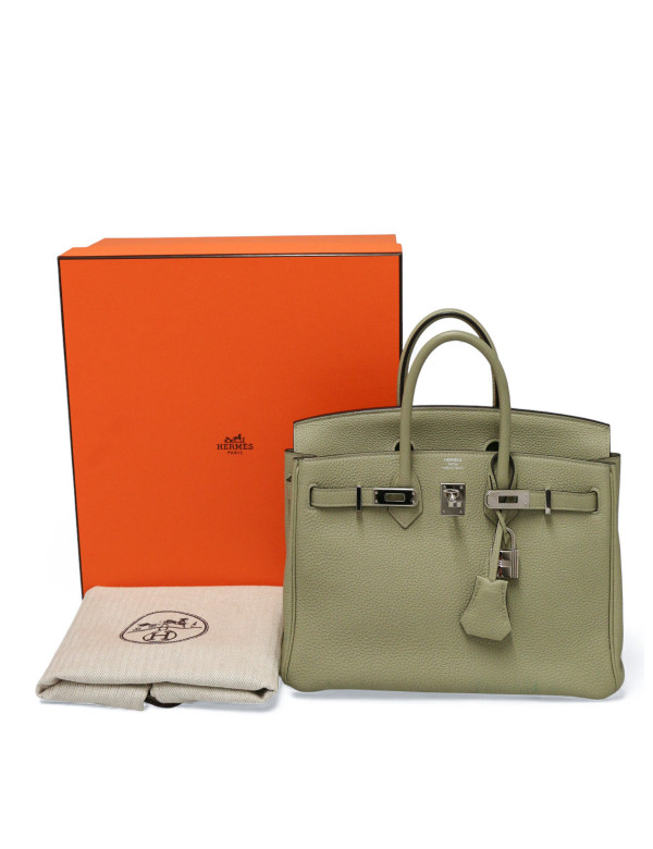 Sac Hermès Birkin 25 togo sauge 2