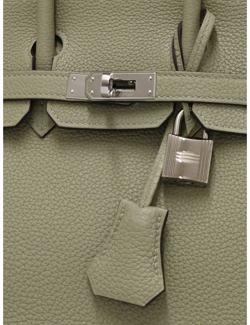 Sac Hermès Birkin 25 togo sauge