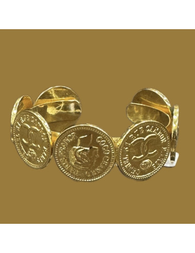 Bracelet Chanel doré vintage