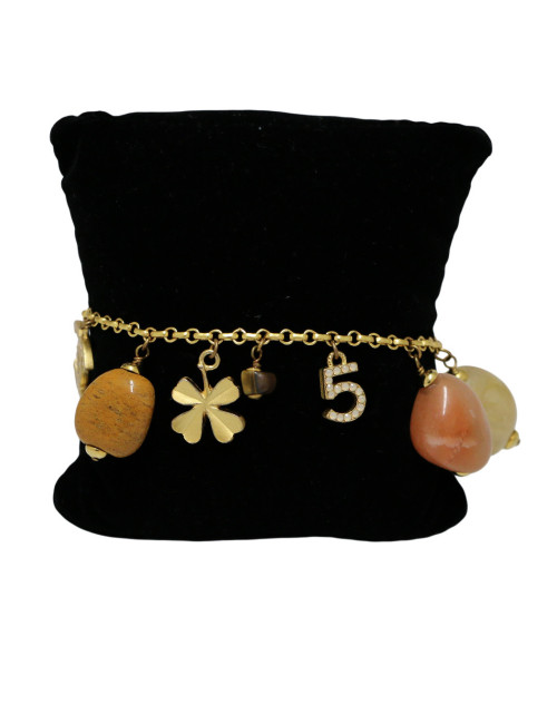 Bracelet charms Chanel pâte de verre