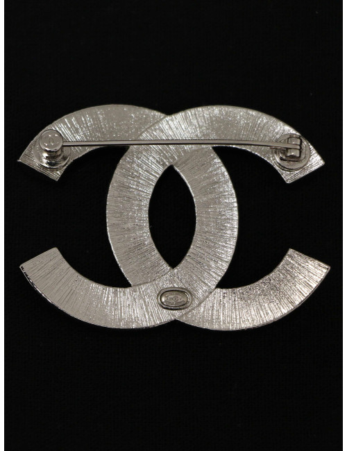 Broche Chanel argentée