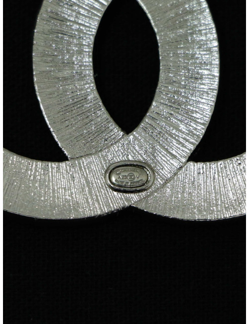 Broche Chanel argentée