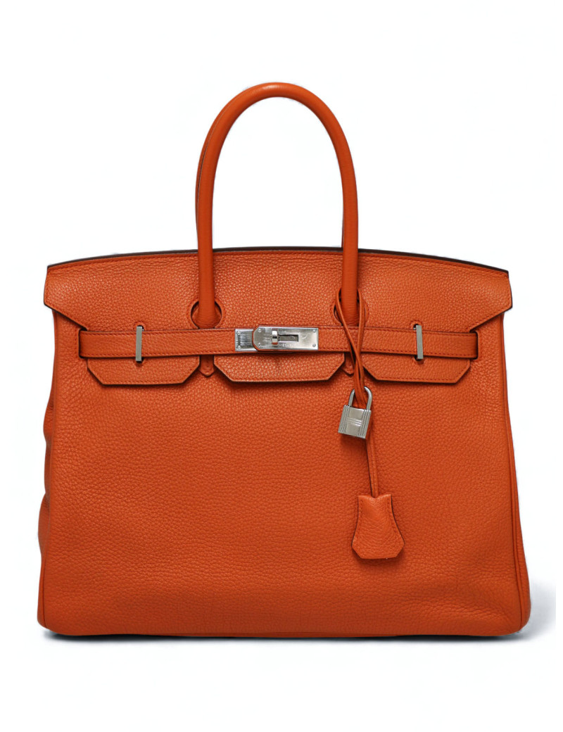 Sac Hermès Birkin 35 orange H